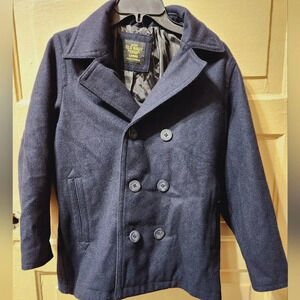 Old Navy Women's Vintage Navy Blue Wool Peacoat